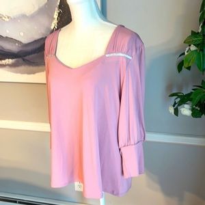 ADRIENNE VITTADINI EMBEZZLEMENT PINK 🎀TOP SZ 2X